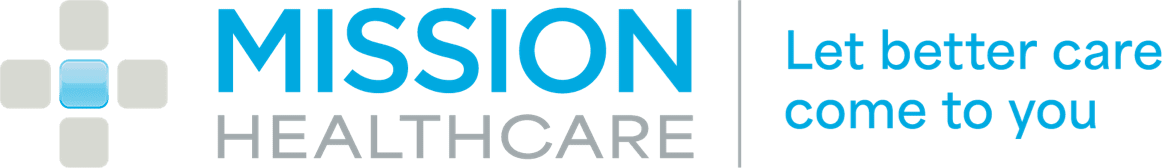 Mission Healthcare logo: Let Better Care Come to You